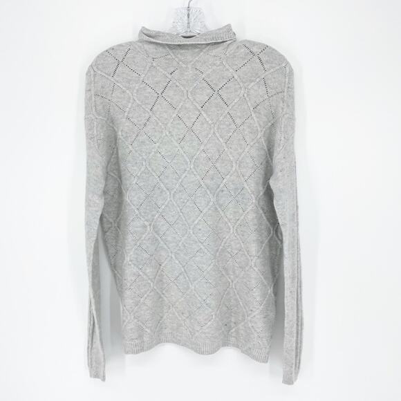 NWT Caslon Heather Gray knit Sweater Size Small - Picture 1 of 7